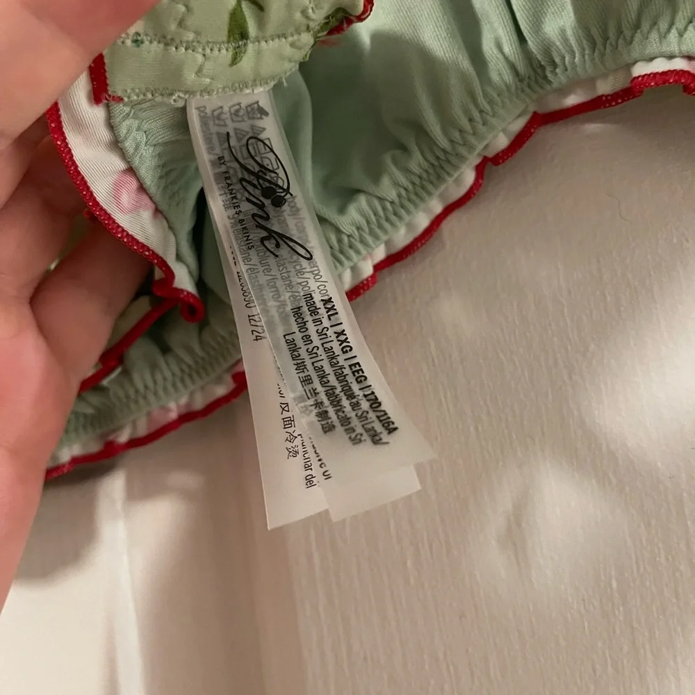 NWOT Cherry Print Bikini Top
